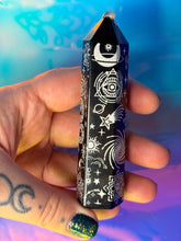 Load image into Gallery viewer, Celestial black obsidian towers