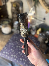 Load image into Gallery viewer, Handmade gothic column smudge stick sage wand holder