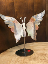 Load image into Gallery viewer, Ocean jasper butterfly wings with display stand