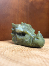 Load image into Gallery viewer, Green jade dragon skull