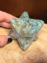 Load image into Gallery viewer, Large Moss agate merkaba