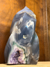Load image into Gallery viewer, Large Amethyst agate druzy flame