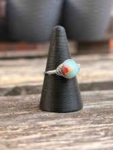 Load image into Gallery viewer, Handmade wire wrap ring - Shoushun Jasper