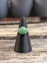 Load image into Gallery viewer, Handmade wire wrap ring - Green aventurine