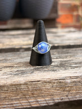 Load image into Gallery viewer, Handmade wire wrap ring - Blue orca agate
