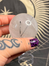 Load image into Gallery viewer, Tourmaline In Quartz Sphere