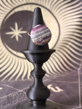 Load image into Gallery viewer, Rainbow fluorite large coin adjustable ring