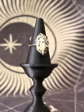 Load image into Gallery viewer, Dalmatian jasper double point adjustable ring