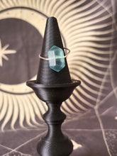 Load image into Gallery viewer, Fluorite double point adjustable ring