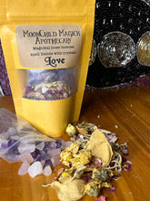 Load image into Gallery viewer, Magickal loose incense spell blends with crystals