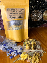 Load image into Gallery viewer, Magickal loose incense spell blends with crystals