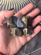 Load image into Gallery viewer, UV reactive volcano agate large cube carving