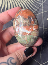 Load image into Gallery viewer, High quality money agate palmstone carving
