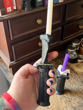 Load image into Gallery viewer, Taxidermy real animal bone gothic column spell candle holders