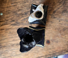 Load image into Gallery viewer, Taxidermy real animal bone gothic column spell candle holders
