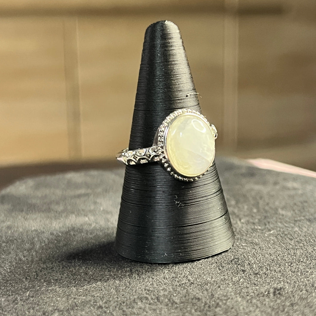 Moonstone oval ring