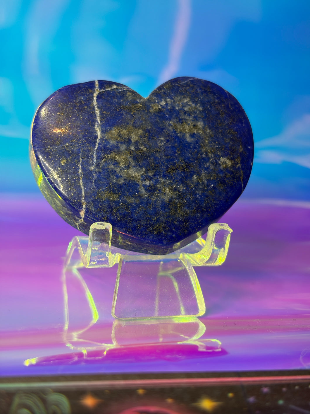 Lapis lazuli heart