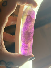 Load image into Gallery viewer, Rainbow fluorite tower A
