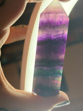 Load image into Gallery viewer, Rainbow fluorite tower C
