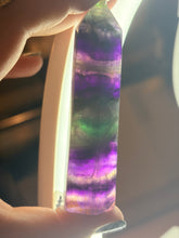 Load image into Gallery viewer, Rainbow fluorite tower E
