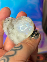 Load image into Gallery viewer, Rainbow moonstone heart
