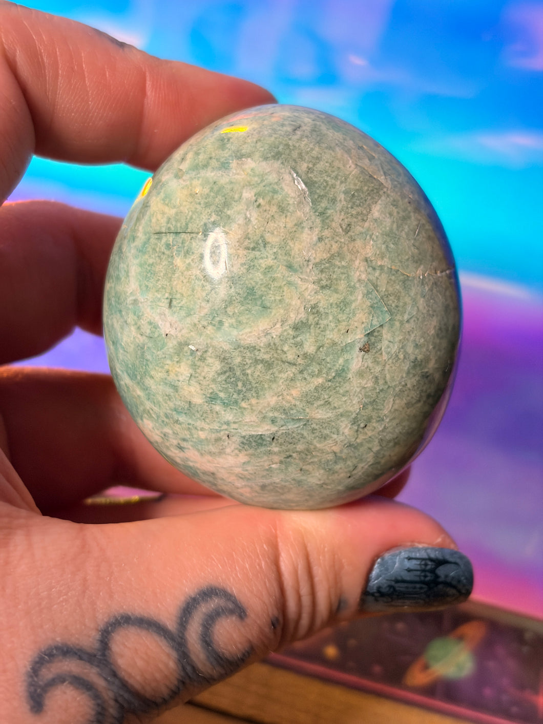 Amazonite palmstone