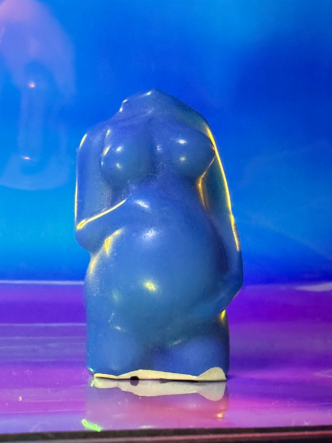 Blue opalite mini pregnancy body carving
