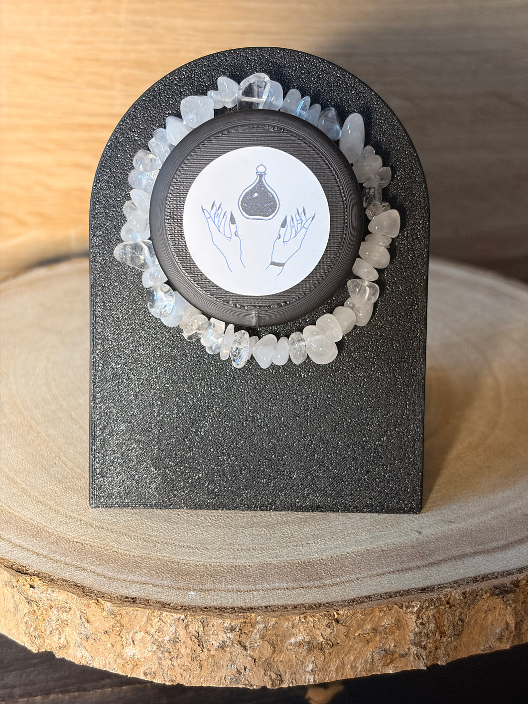 Quartz chip bracelet