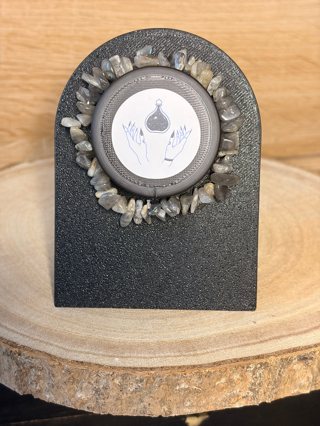 Labradorite chip bracelet