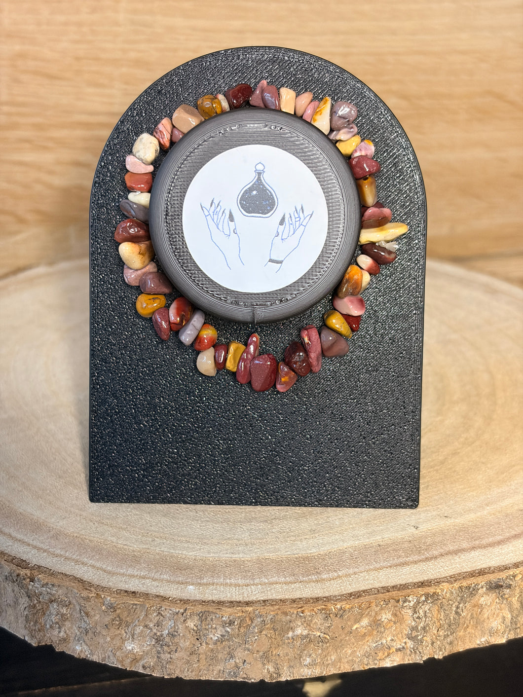 Mookite chip bracelet