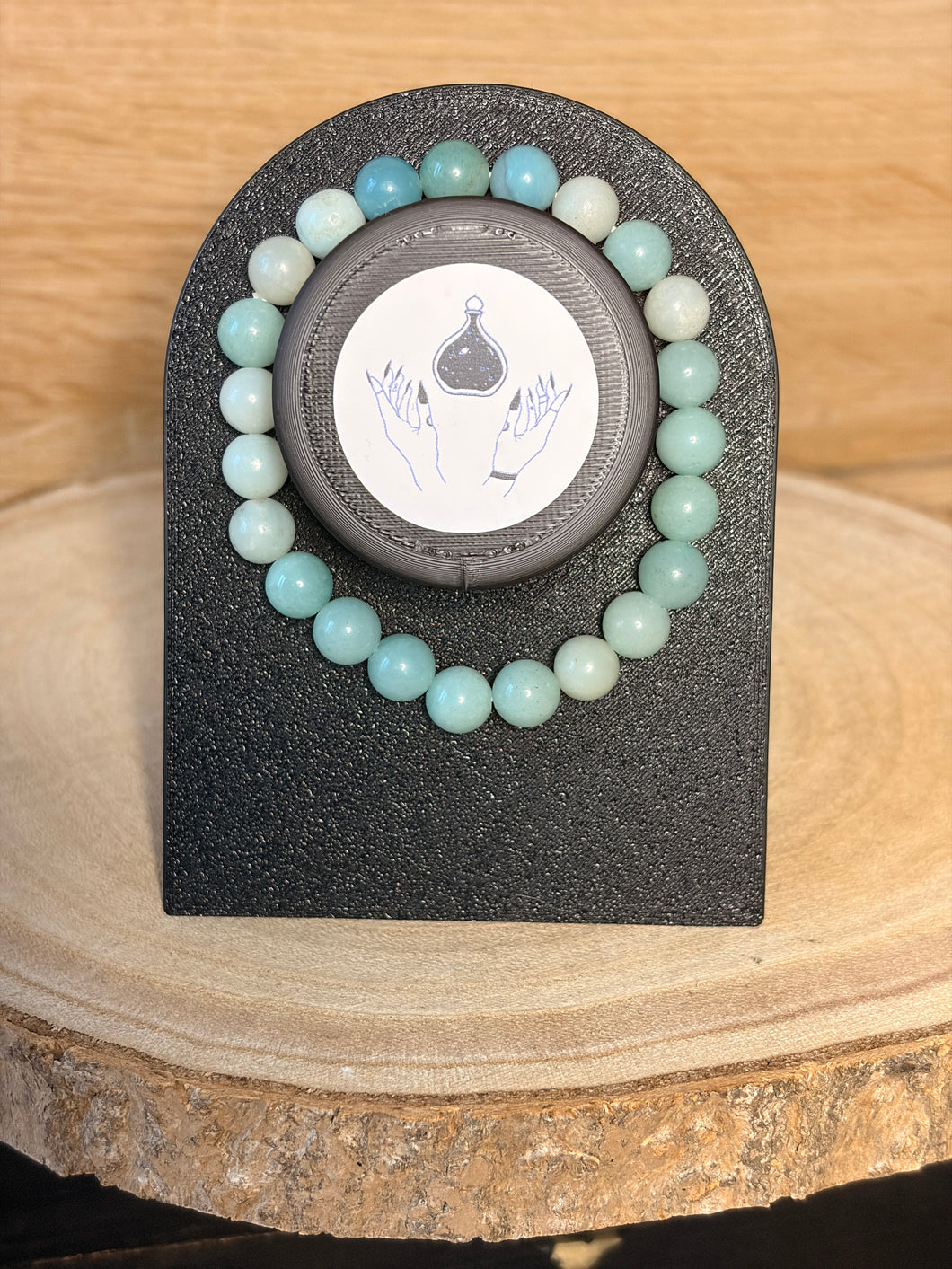 Amazonite bead bracelet