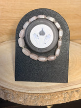 Load image into Gallery viewer, Flat rose quartz bead bracelet
