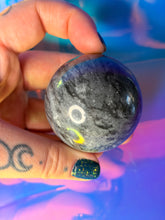 Load image into Gallery viewer, Grey quartz sphere
