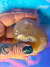 Load image into Gallery viewer, Flower agate with carnelian heart
