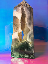 Load image into Gallery viewer, Large statement tower Moss agate
