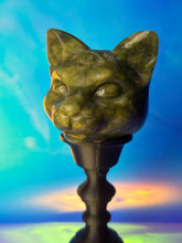 Load image into Gallery viewer, Serpentine Sphynx bastet cat head
