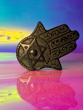 Load image into Gallery viewer, Obsidian hamsa hand
