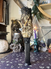 Load image into Gallery viewer, Handmade gothic column smudge stick sage wand holder
