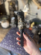 Load image into Gallery viewer, Handmade gothic column smudge stick sage wand holder
