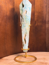 Load image into Gallery viewer, Hemimorphite wand with display stand
