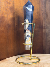 Load image into Gallery viewer, Volcano agate wand with display stand
