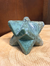 Load image into Gallery viewer, Large Moss agate merkaba
