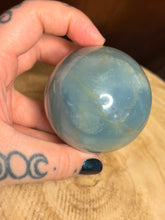 Load image into Gallery viewer, Large high quality blue onyx sphere
