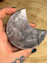 Load image into Gallery viewer, Gem lepidolite moon
