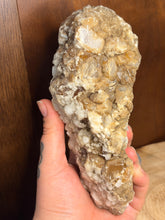 Load image into Gallery viewer, XL raw amber honey calcite sugar cluster
