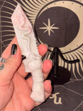 Load image into Gallery viewer, Pink Opal Snake Dagger
