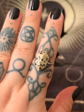 Load image into Gallery viewer, Dalmatian jasper double point adjustable ring
