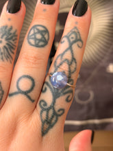 Load image into Gallery viewer, Blue orca agate adjustable ring
