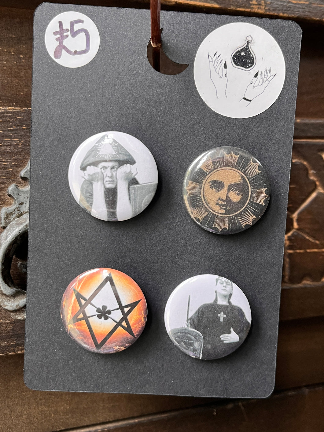 Aleister crowley - The wickedest man in the world badge pack