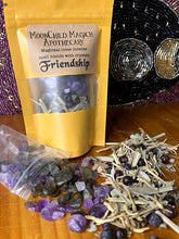 Load image into Gallery viewer, Magickal loose incense spell blends with crystals
